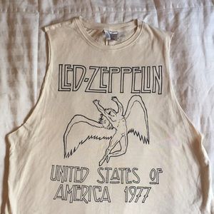 led zeppelin band muscle tee NWOT